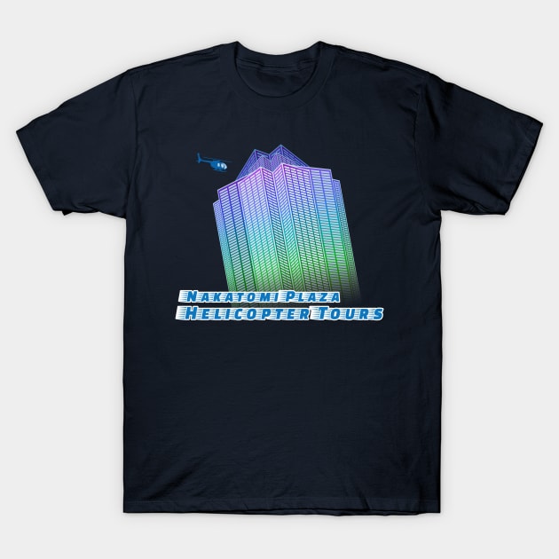 Nakatomi Plaza Helicopter Tours T-Shirt by BCP Design